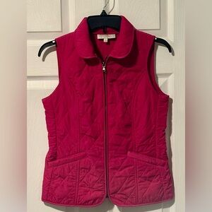 Talbots Pink Quilted Vest size 2P